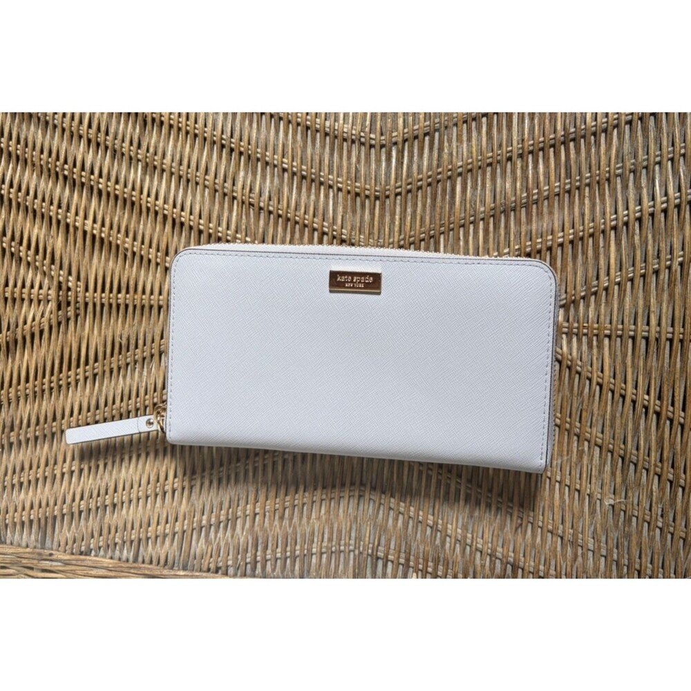 Kate Spade Laurel Way Neda Zippy Wallet Grayish Blue